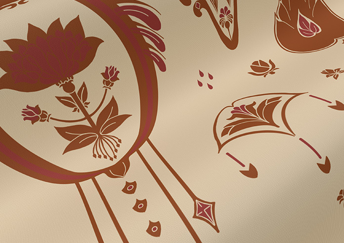 Tangier, Russet - Twist&Fit Roller Blind - Image 4